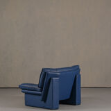 Nicoletti Salotti post-modern leather sofa, Italy 1980’s