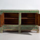 Antique pine buffet with original green paint – China, circa 1930