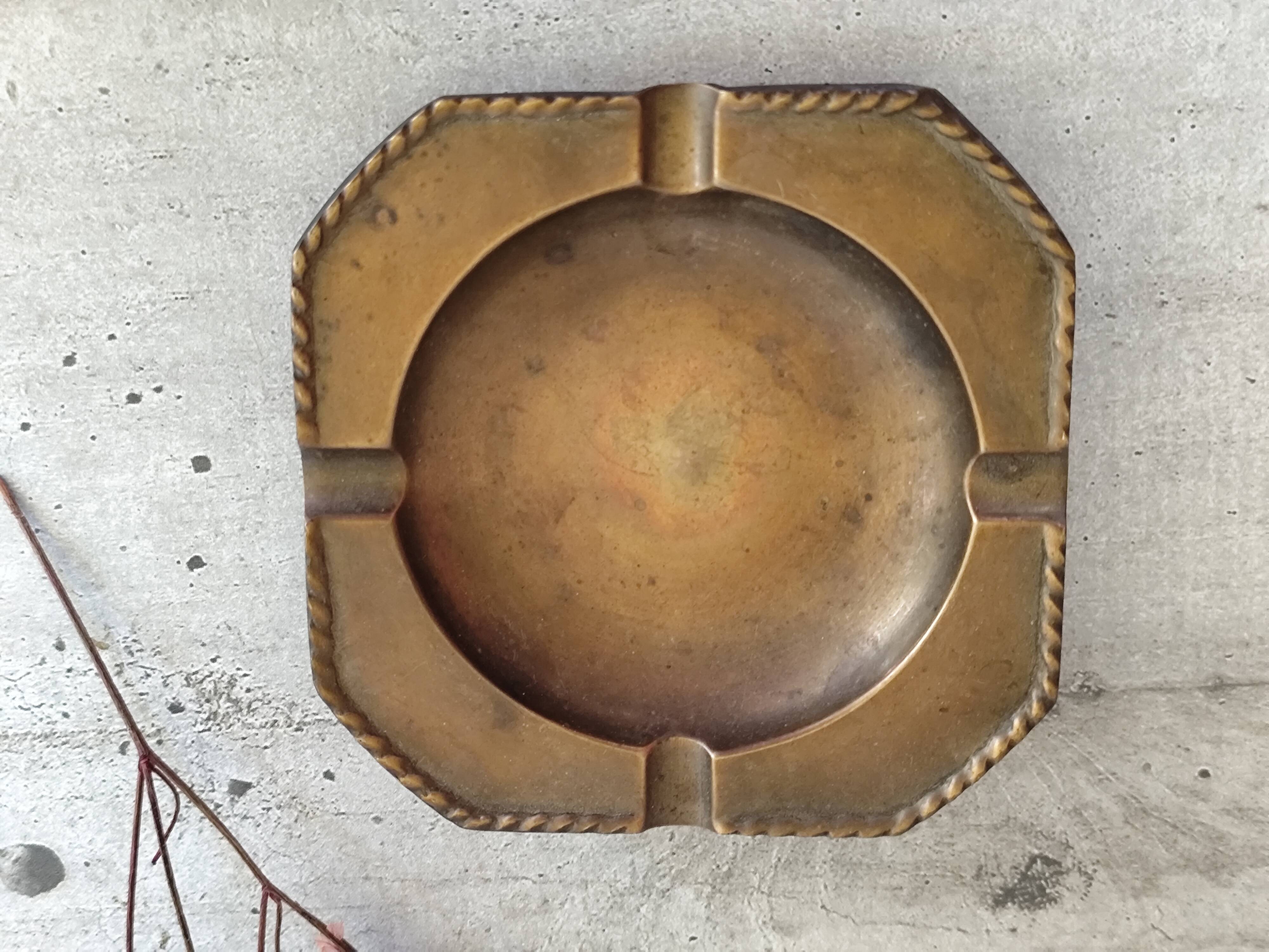 Brass ashtray