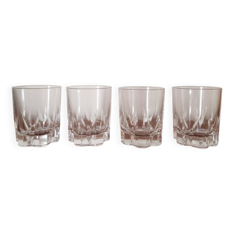 Set of 4 small water glasses