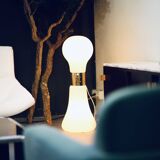 Brillo Floor Lamp in White Murano Glass Attributed to Carlo Nason