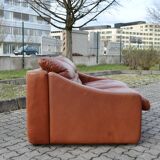 2 Seater Vintage Rolf Benz Sofa oxred leather