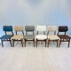 Six chaises de salle à manger