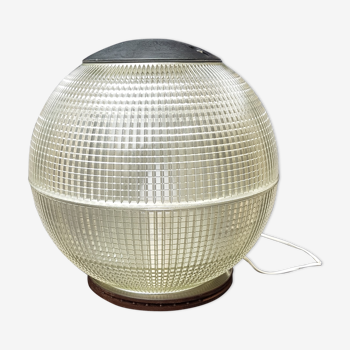 Holophane ball lamp on pedestal