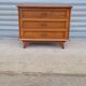Oak compass foot chest of drawers 1960
