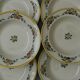 Lot de 6 assiettes creuses Art Déco en faïence BOCH LA LOUVIERE