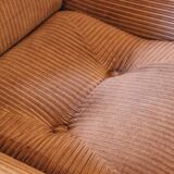 Pair of seventies velvet armchairs