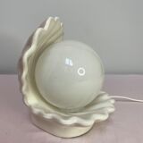 Vintage white shell lamp