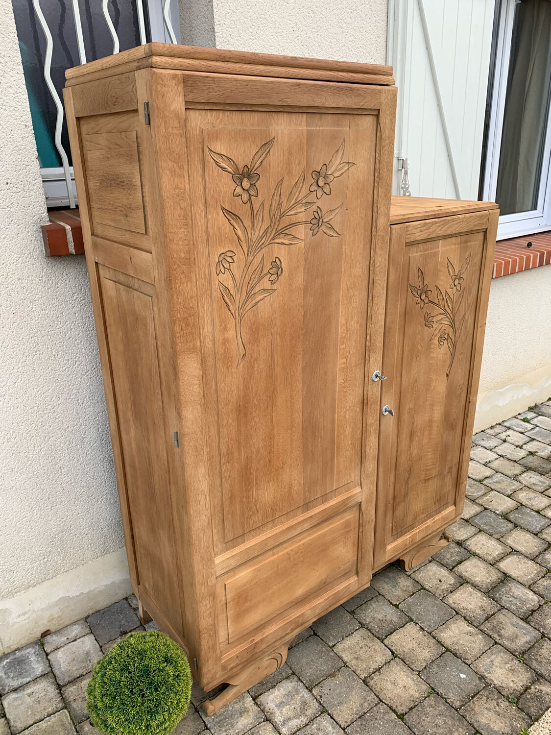 Asymmetrical art deco wardrobe