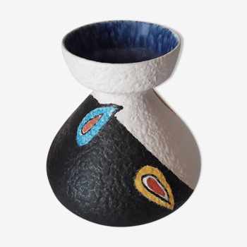 Ceramic vase ü-keramik, Germany 1960