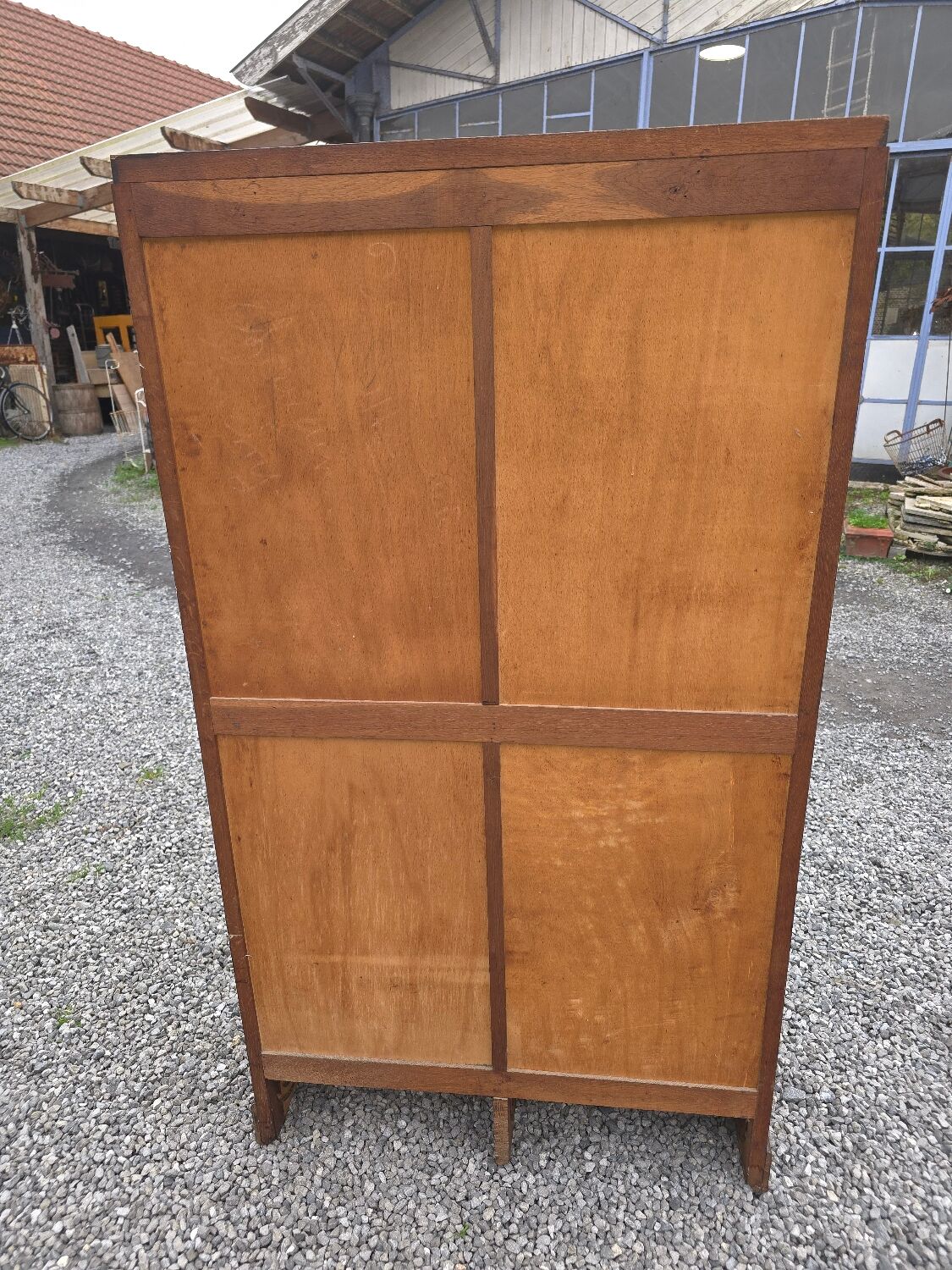Oak roll-top filing cabinet