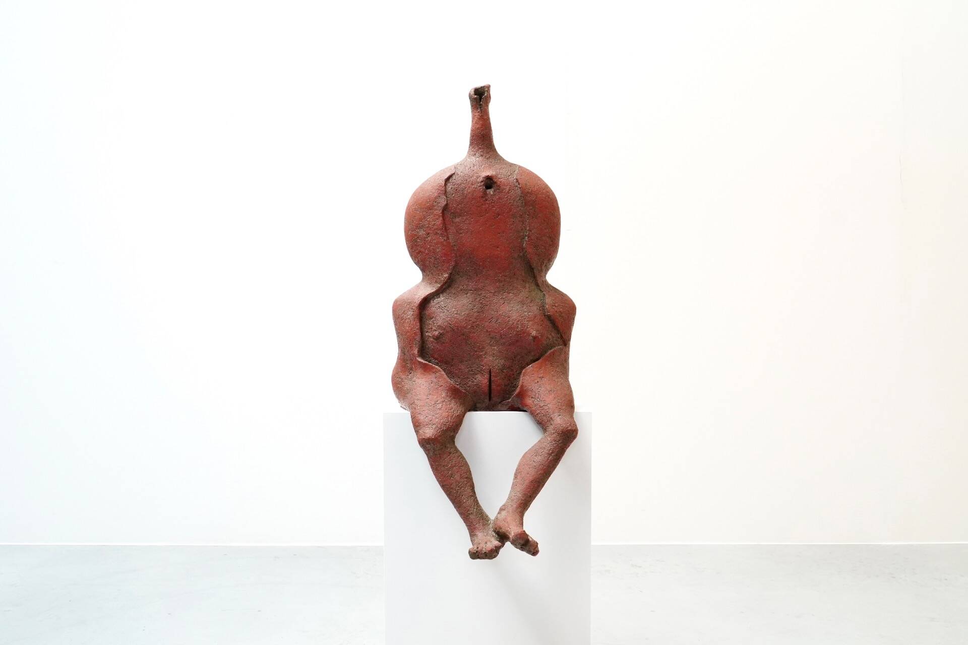 Yves Rhayé, XL Biomorphic Terracotta Sculpture