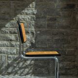 Pair of black Cesca chairs B32 Marcel Breuer