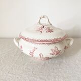 Old soup tureen sarreguemines (fontances) terre de fer