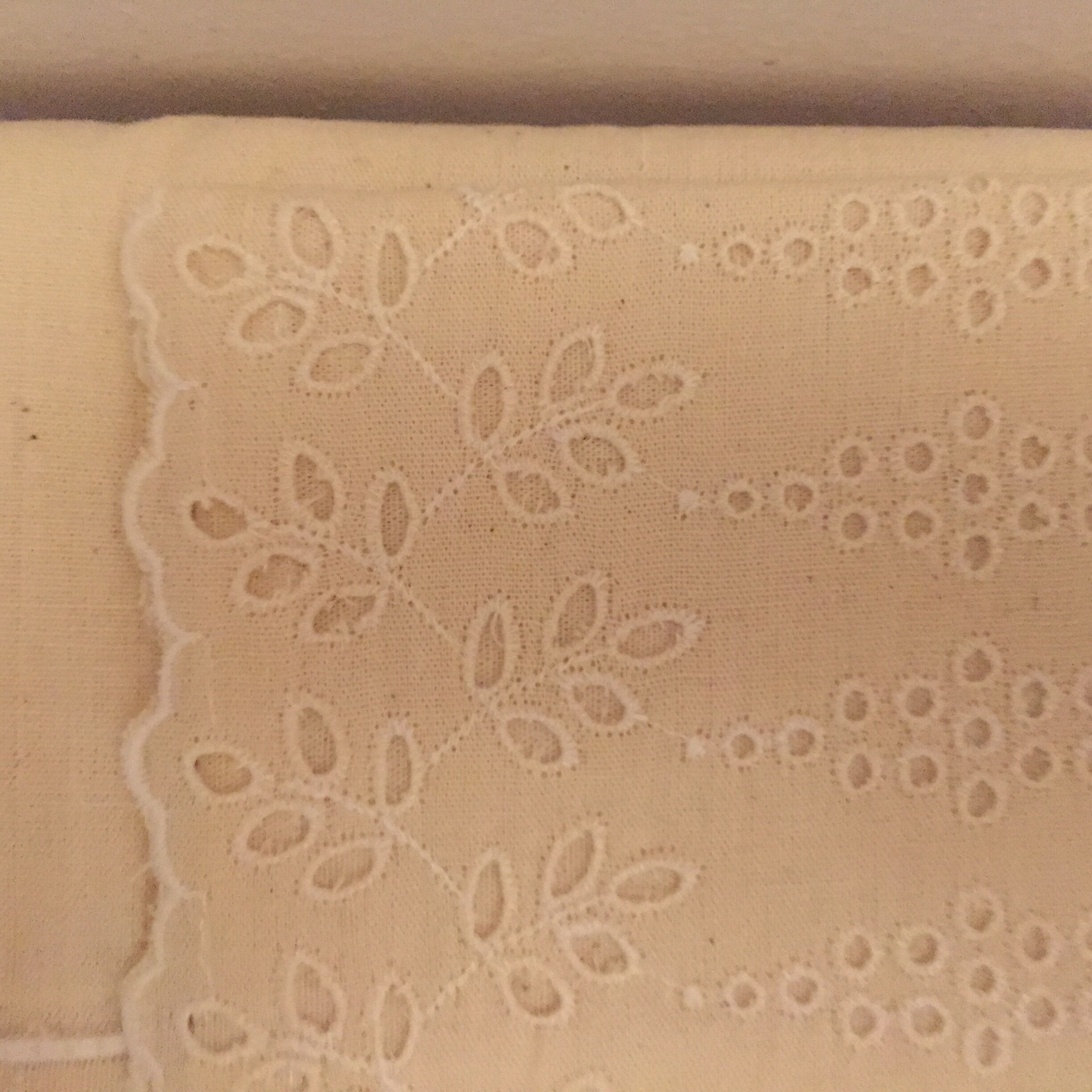 Embroidered cotton sheet