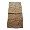 Old jute canvas bag phosamo fertilizer