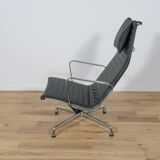 Eames Alu Group EA124 & EA125 Lounge Chair & Ottoman by Charles & Ray Eames for Vitra, 1980s.
