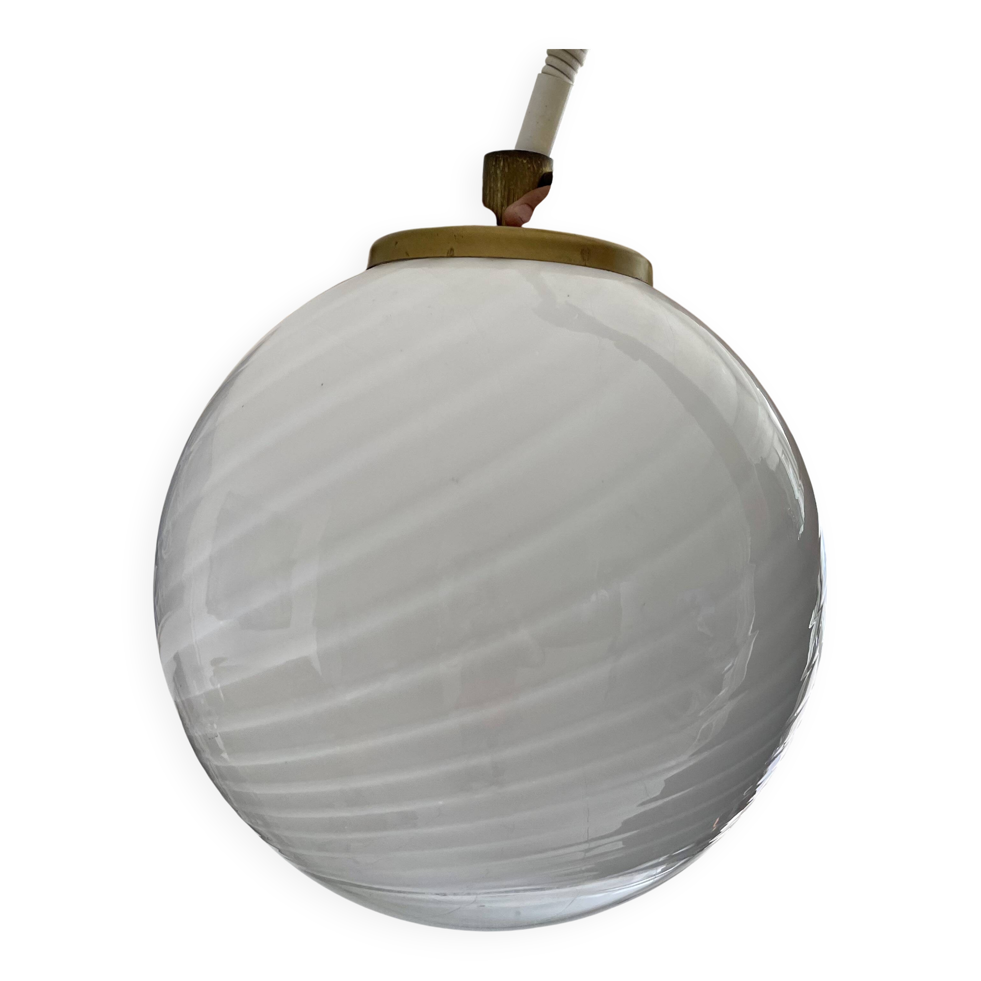 Lampe suspension en verre de Murano de Venini - 1960