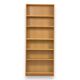 Vintage Scandinavian oak bookshelf – 200 cm – 5 compartments – 20th century