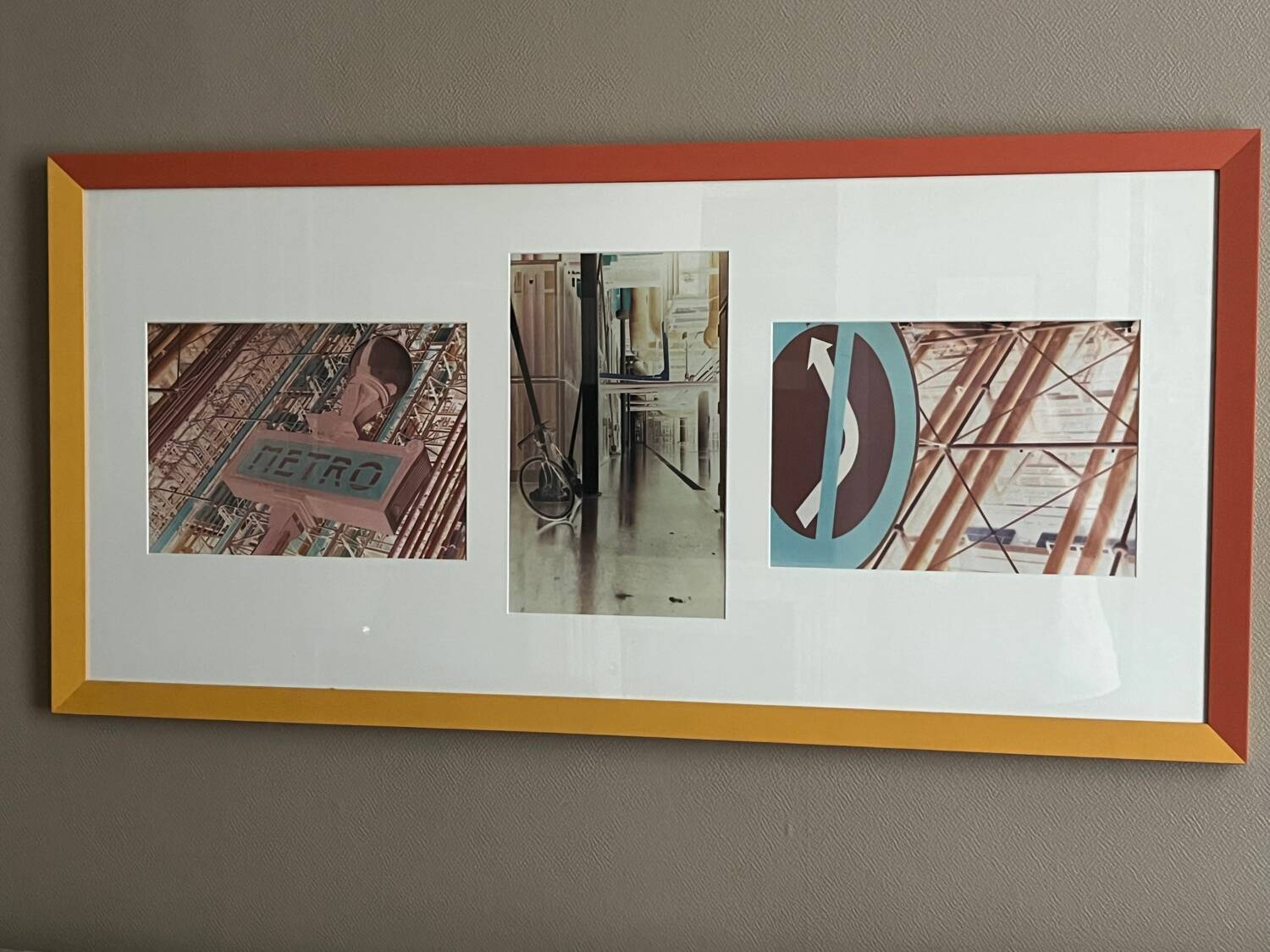 Photo triptych "psychedeclic" Centre Pompidou by Antoine E Meyer