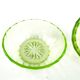 Art Deco bonbonniere with lid, pressed uranium glass, Poland, 1930s