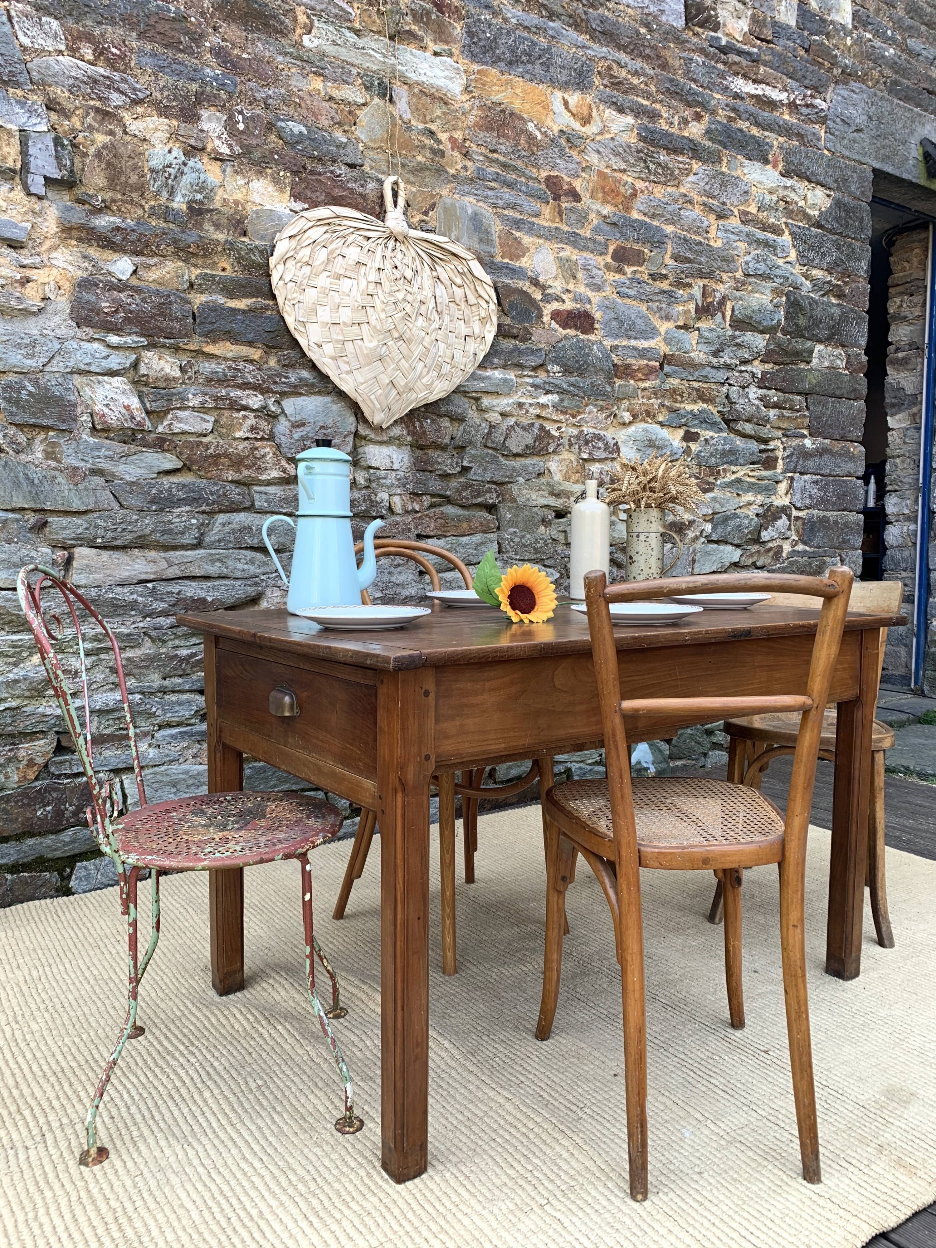 Oak farm table