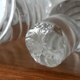 Trio of Baccarat crystal bottles bamboo model, circa 1910