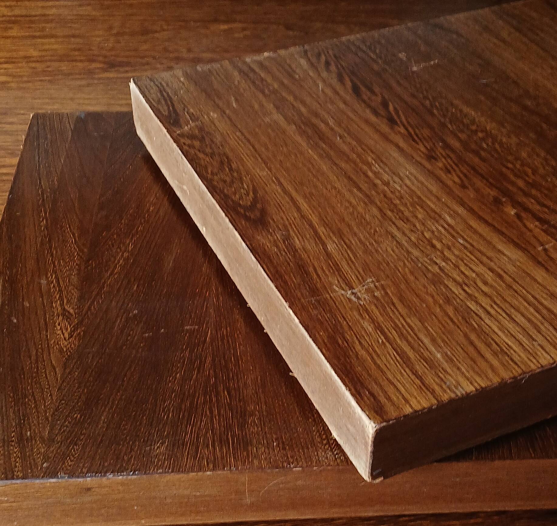 Table de ferme XXL rustique brutaliste "Olavi" en orme teinté NF meubles 12 convives