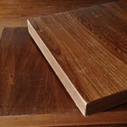 Brutalist rustic XXL farm table "Olavi" in stained elm NF furniture for 12 guests