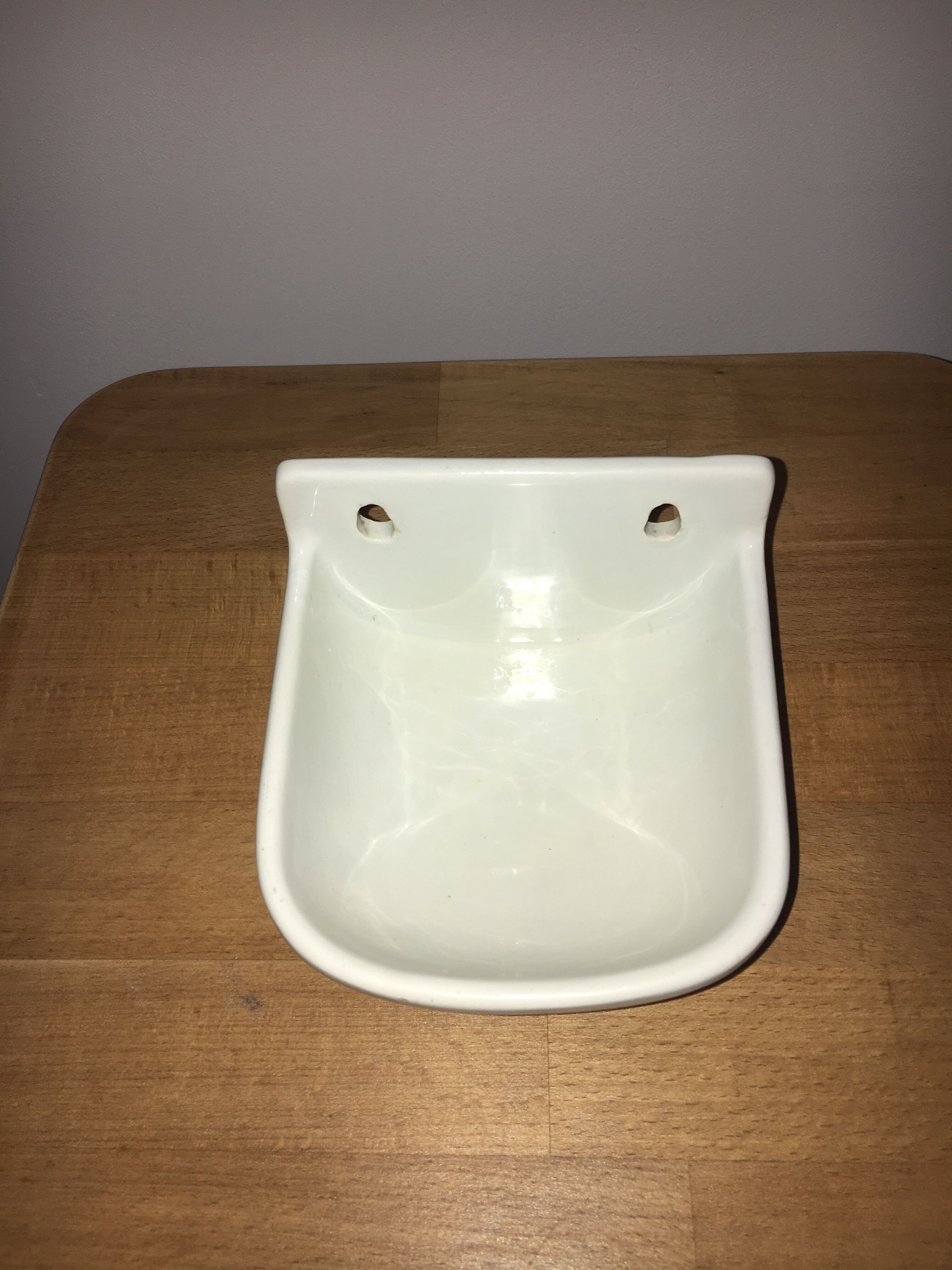 Antique ceramic wall soap dish