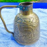 Copper pourer persian qajar calligraphy -islamic art