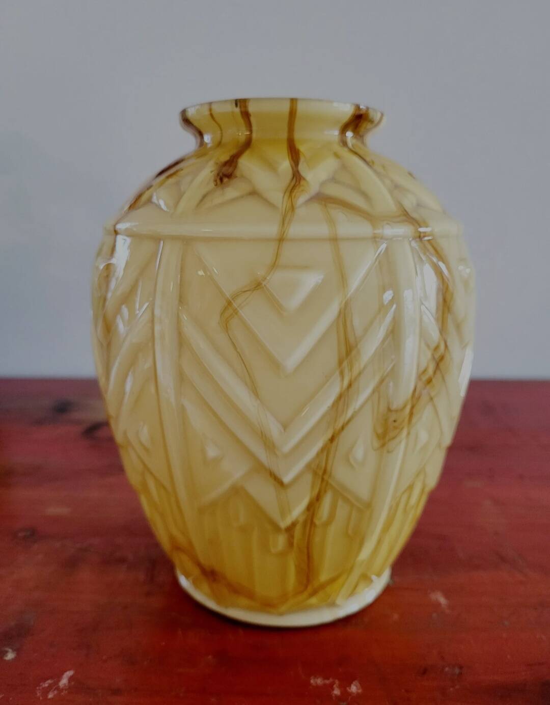 Vases en glaçure opaline Art déco Verreries de Scailmont Henri Heemskerk België