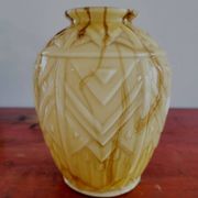Vases en glaçure opaline Art déco Verreries de Scailmont Henri Heemskerk België