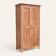 Armoire parisienne panneautée en bois brut, 1930