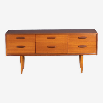 Teak 1960s austinsuite chest of drawers sideboard tv cabinet