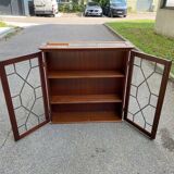 English mahogany display cabinet