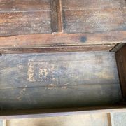 18th-century stripped chest in solid walnut