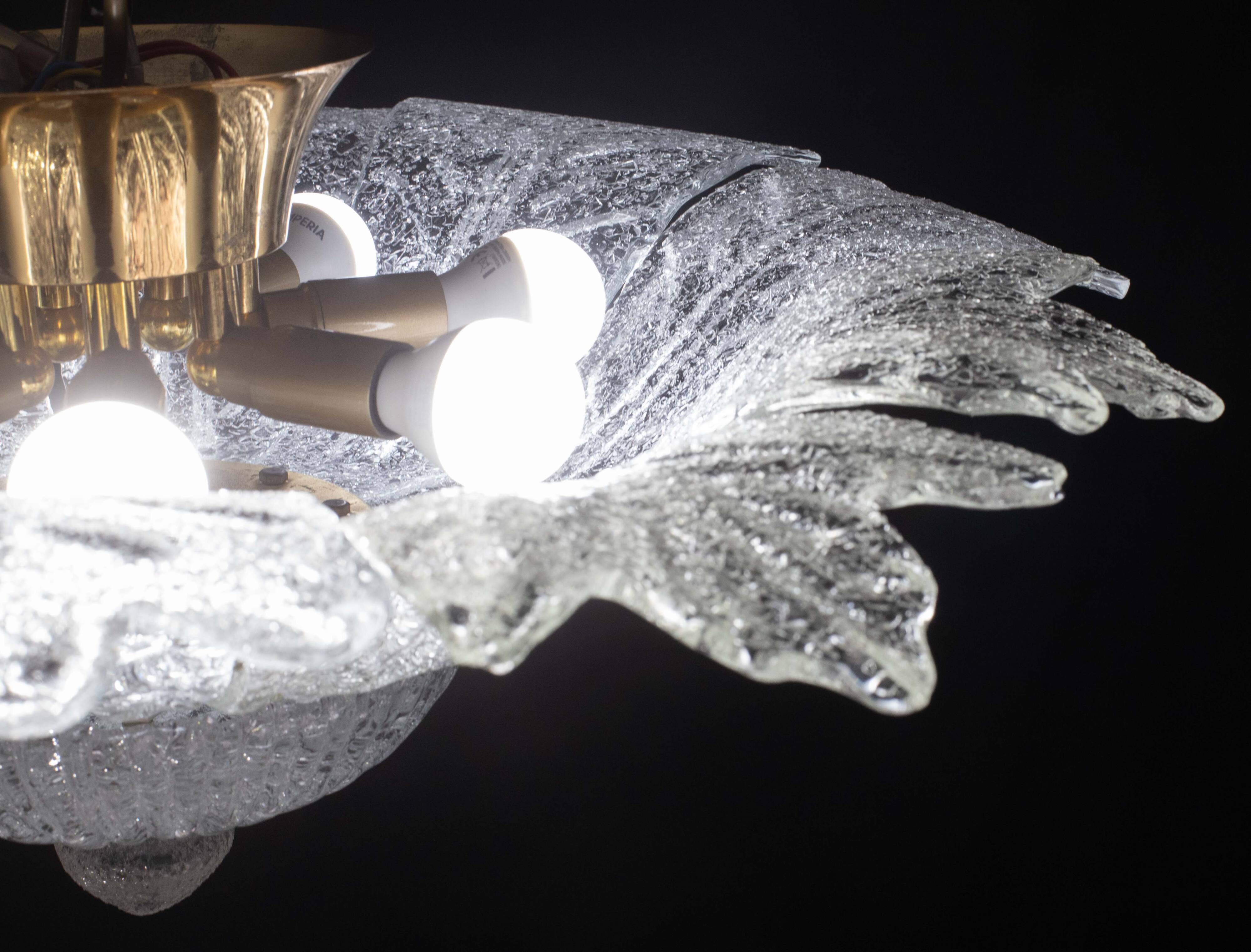 Palmetta, Italian Murano Glass Ceiling Light or Flush Mount, 1970s