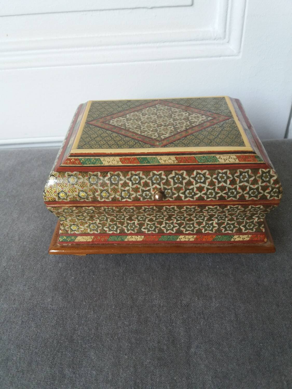 Persian box in khatam kari marquetry