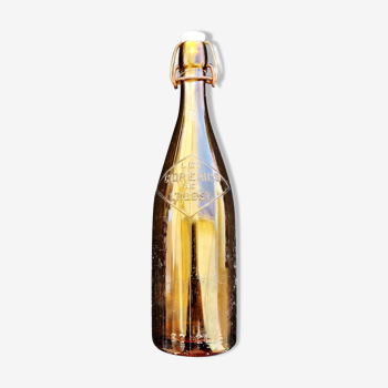 Rare glass bottle of 80 cl old cider les cidreries de l ouest