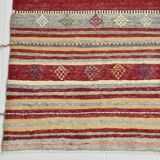 Wine Red & Green Turkish Kilim Rug, 156x224Cm