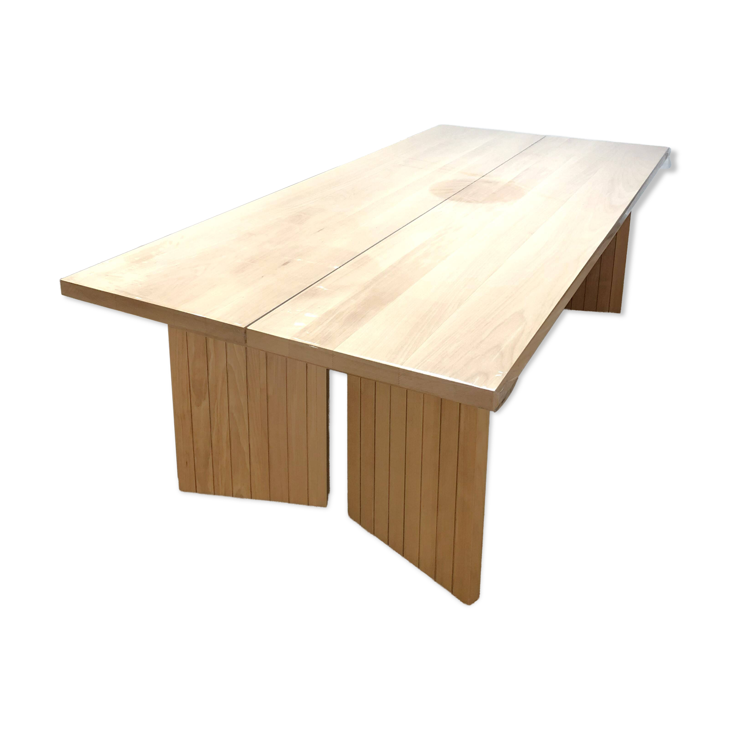 Solid wood dining table