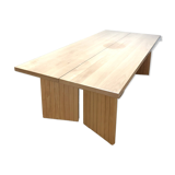 Solid wood dining table