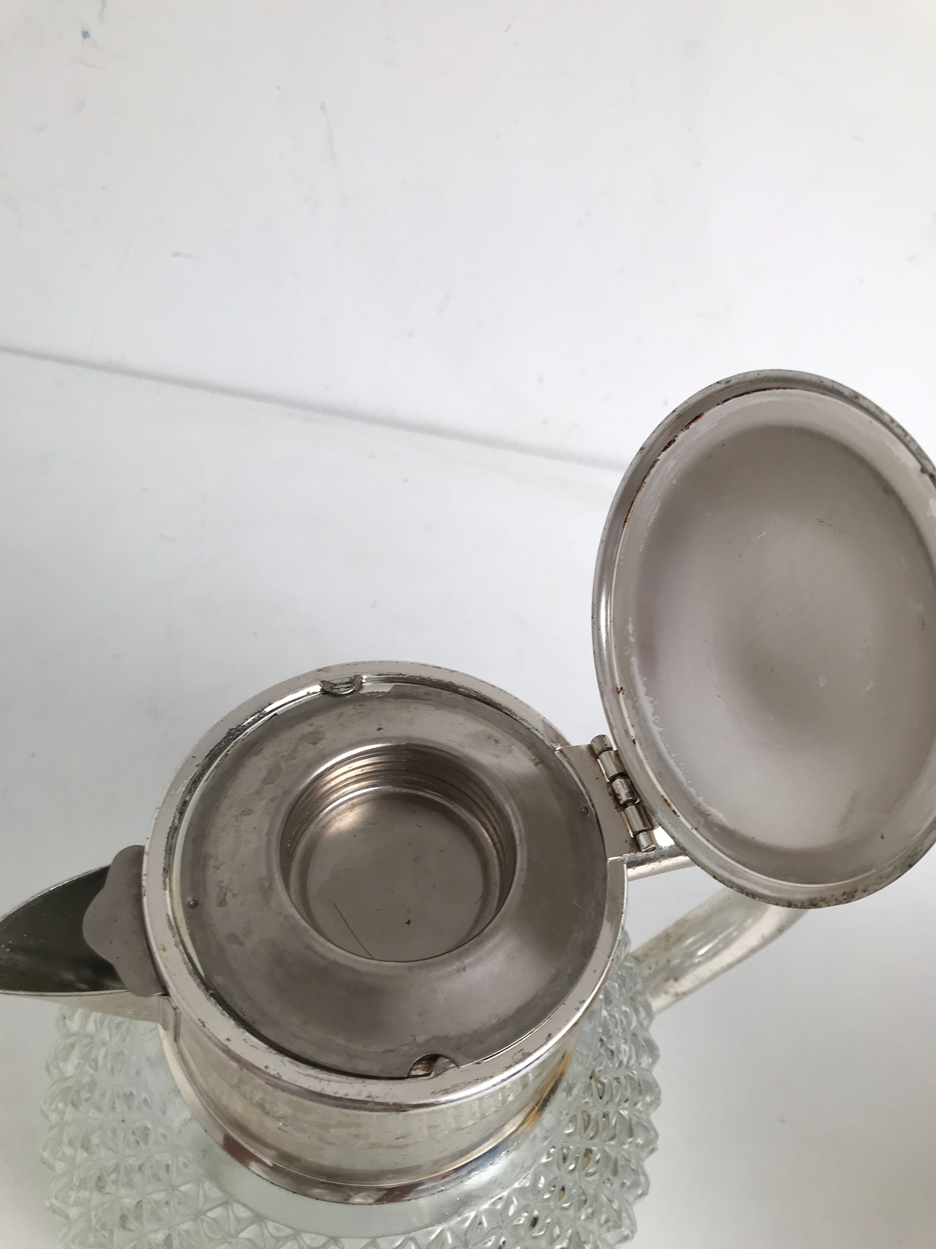 English silver pitcher year 50