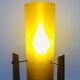 Lampadaire yellow space age rocket années 1970