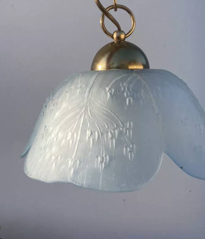 Opaque glass pendant light