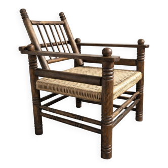 Charles Dudouyt Art Deco armchair 1940