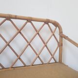 Rattan wall shelf