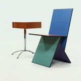 Post Modern Swivel Side Table 1990s