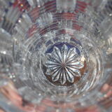 Vase en cristal à décor géométrique H30cm